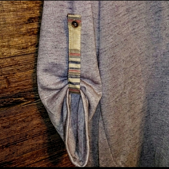 Love Top Size 1X Plaid High Low Crop Sleeve NWT - Picture 5 of 12